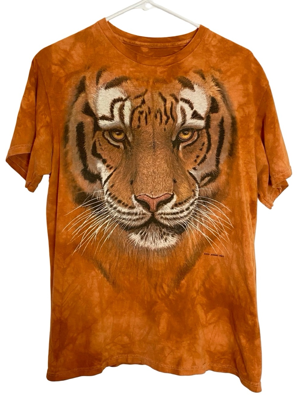 The Mountain Tiger Face Cool Tee Tshirt Mens Unisex Size Medium Chest 19 L 26
